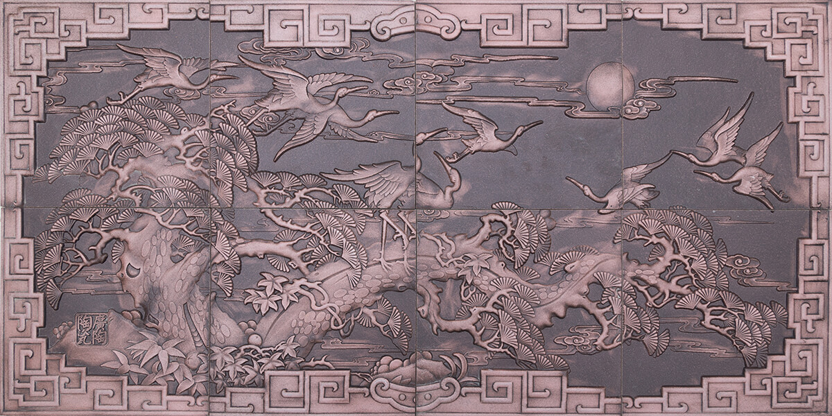 紅色延年松鶴QHA11A697AH